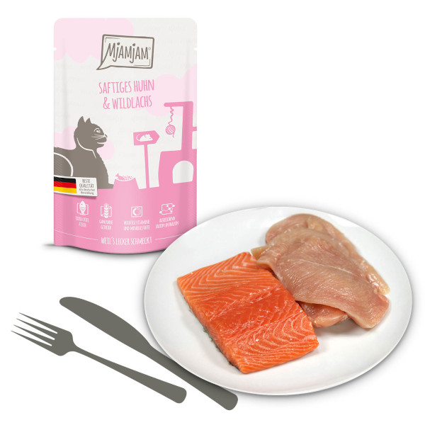 Mjamjam Katze saftiges Huhn&Wildlachs - 2